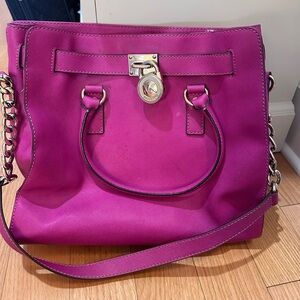 Authentic Michael Kors Pink Purse Shoulder Bag